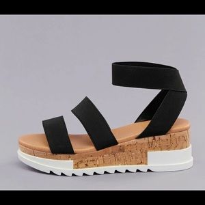 Black Strappy Sandals